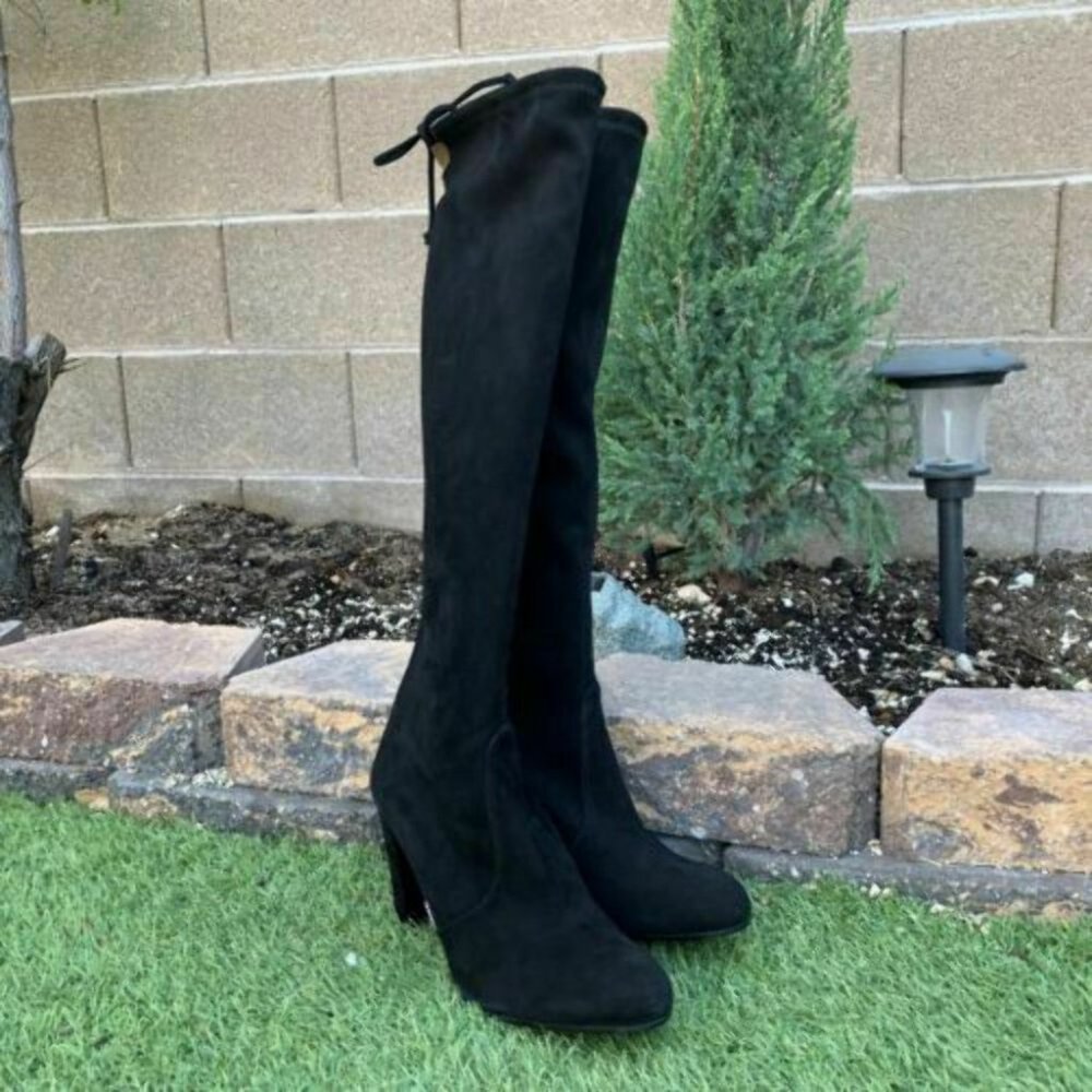 STUART WEITZMAN  KEENLAND Highland BLACK Boots